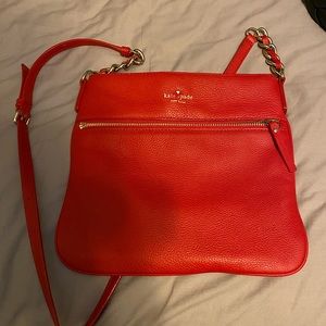 Kate spade red crossbody bag